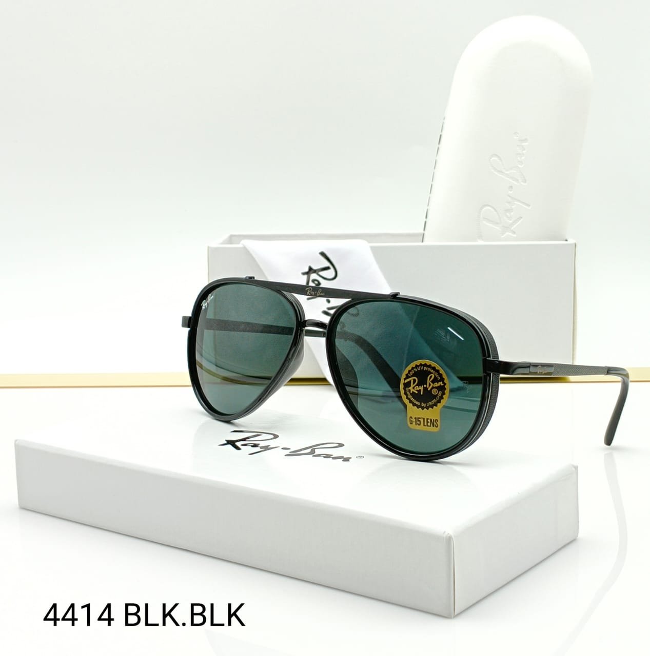 RAYBAN LUXURY BLACK SHADES #4414