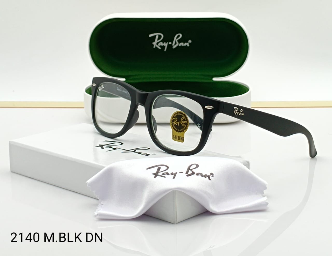 RAYBAN WAYFARER LUXURY BLACKWHITE SHADES #2140