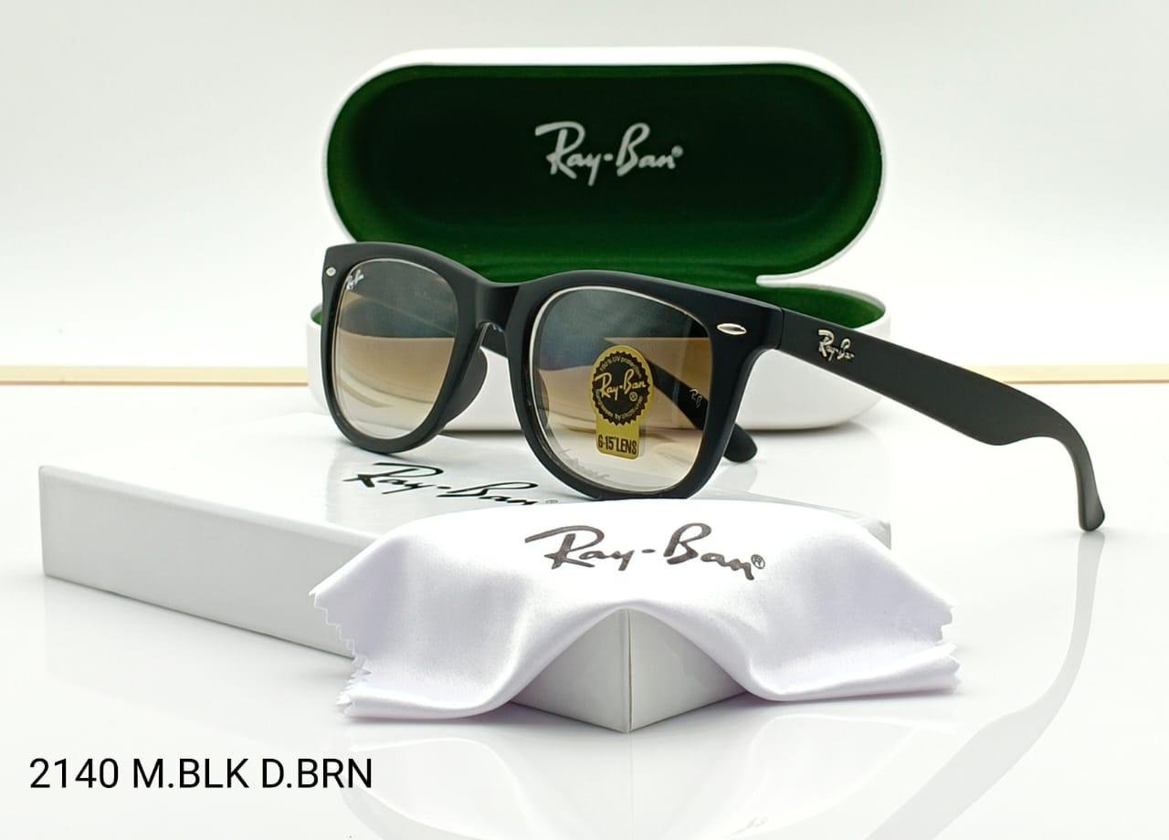 RAYBAN WAYFARER LUXURY BLACKBROWN SHADES #2140