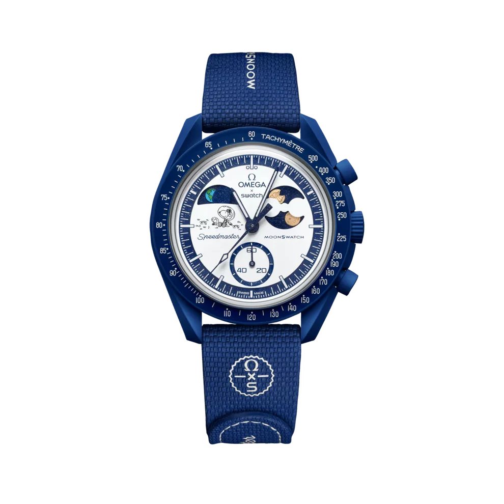 Swatch x Omega Bioceramic Moonswatch Mission To Earthphase Blue